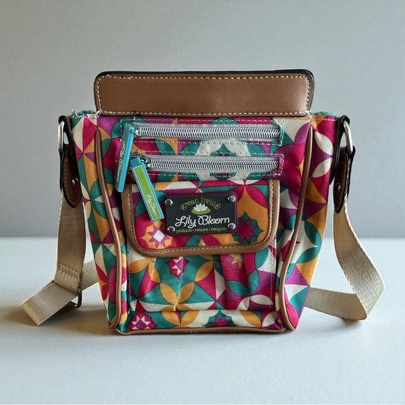Lily Bloom Handbags - Lily Bloom Colorful Geometric Crossbody Bag